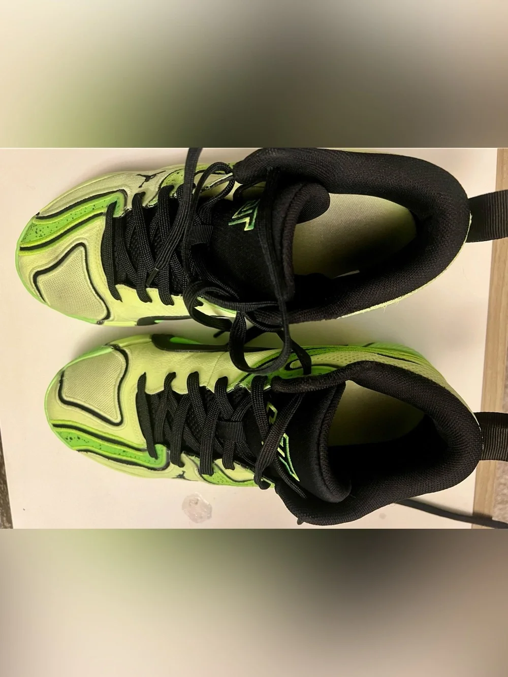 Jordan Men’s Tatum 3s Green and Black Sneakers Indoor Basketball Shoes Size 9